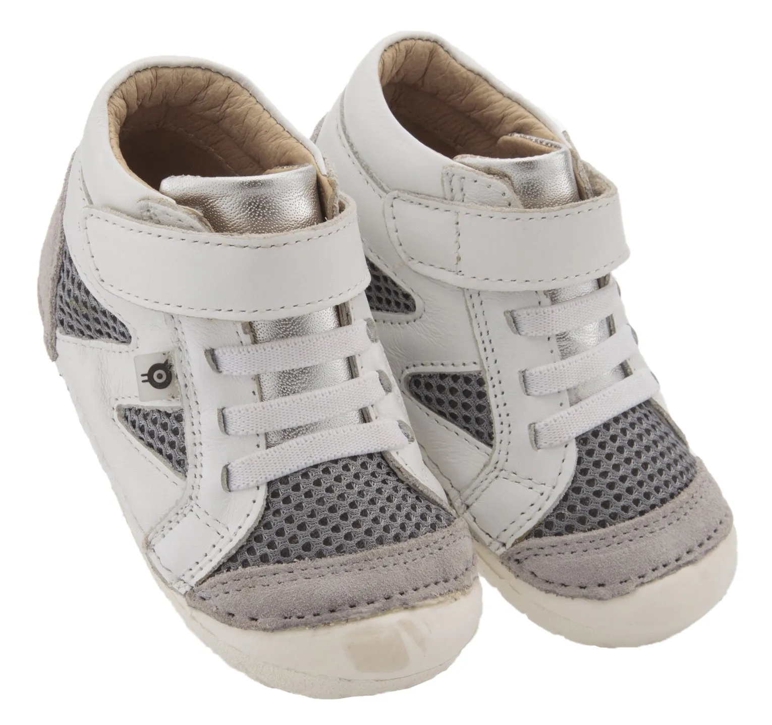 Old Soles Boy's & Girl's 4049 Pave Squad Sneakers - Snow/Light Grey/Mesh Silver