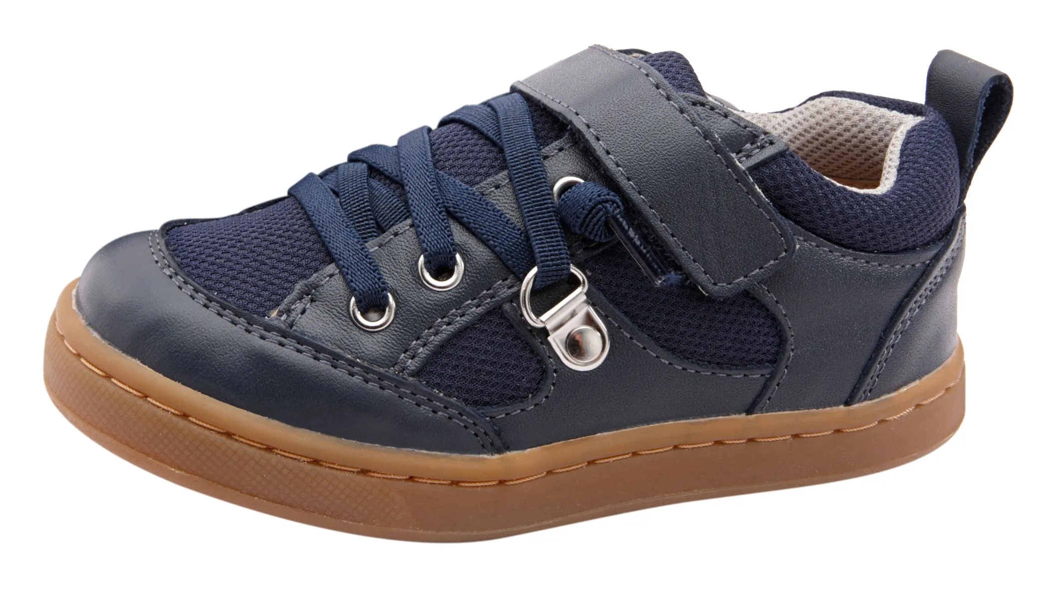 Old Soles Boy's & Girl's 6098 Bru High Top Shoes - Navy/Navy/Light Grey