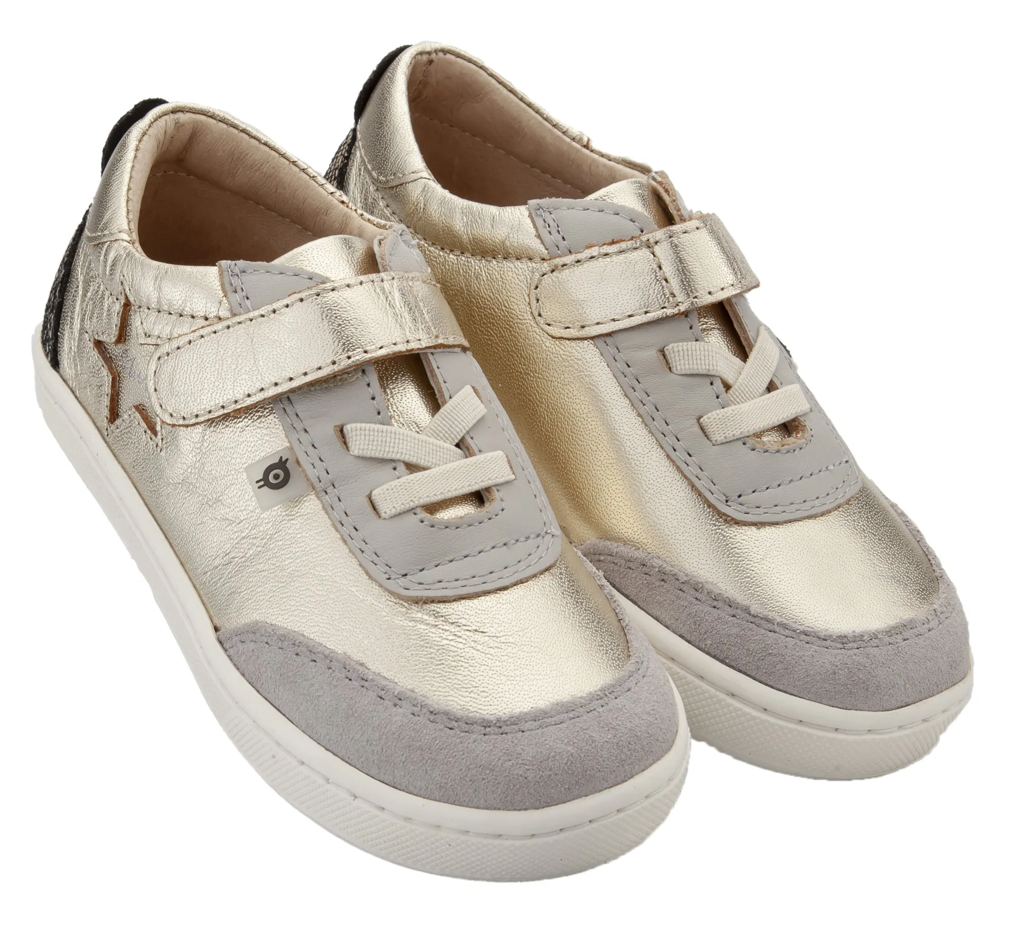 Old Soles Boy's & Girl's 6103 You Beaut Sneakers - Gold/Gris/Brown Serp