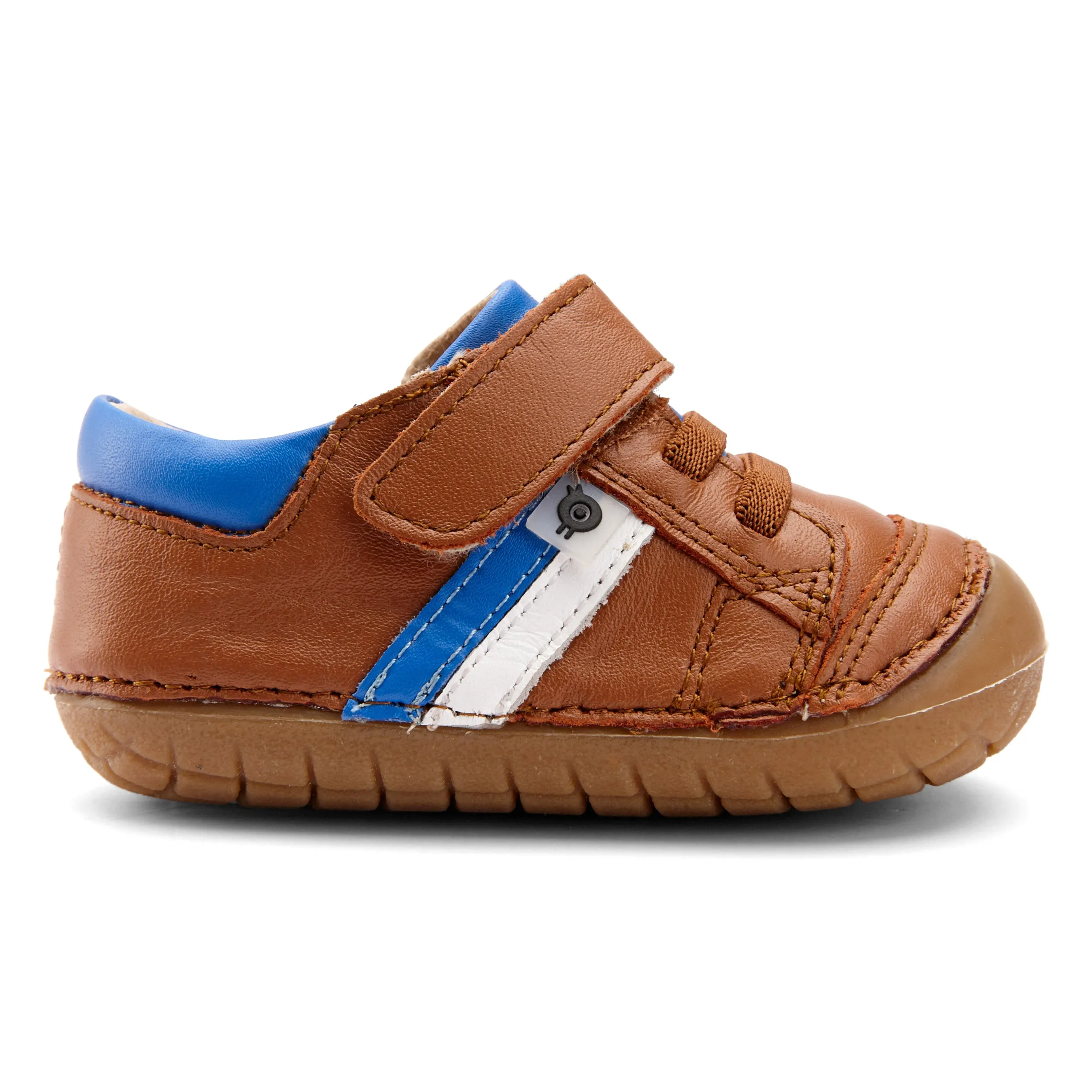 Old Soles Boy's Shield Pave Shoe - Tan/Neon Blue/Snow