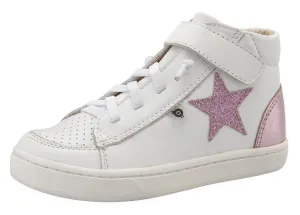 Old Soles Girl's 6104 Champster Sneakers - Snow/Glam Pink/Pink Frost