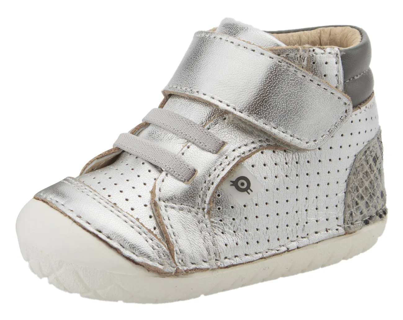 Old Soles Girl's & Boy's 4048 Pave Goals Sneakers - Silver/Grey Serp/Grey