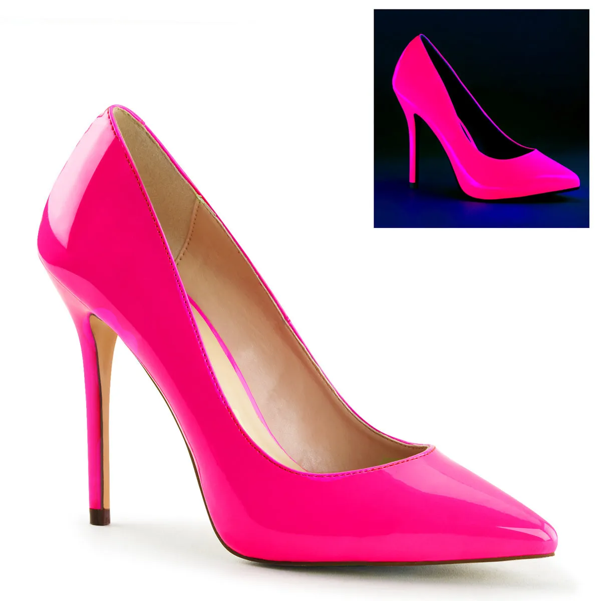Pointed Court Shoes 5 inch heel