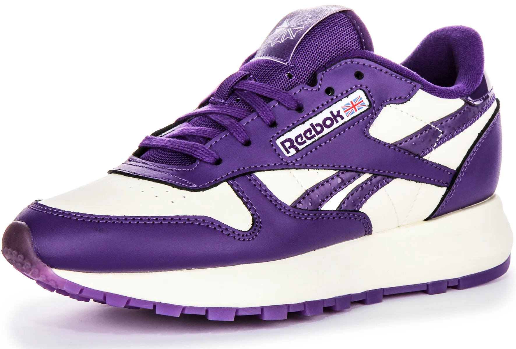 Reebok Classic Leather Popsicle In White Purple For Women