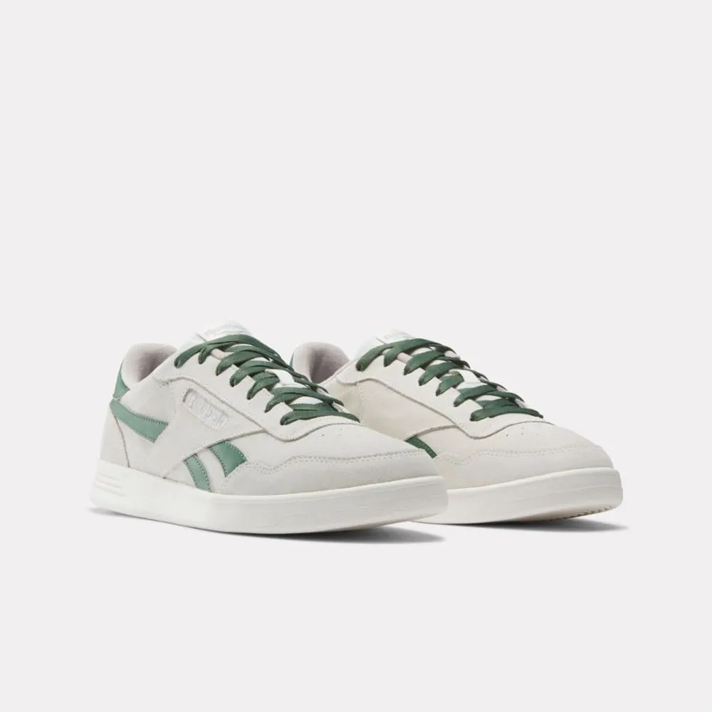 Reebok Footwear Men Reebok Court Advance Shoes CHALK/CHALK/ESCAPEGREEN