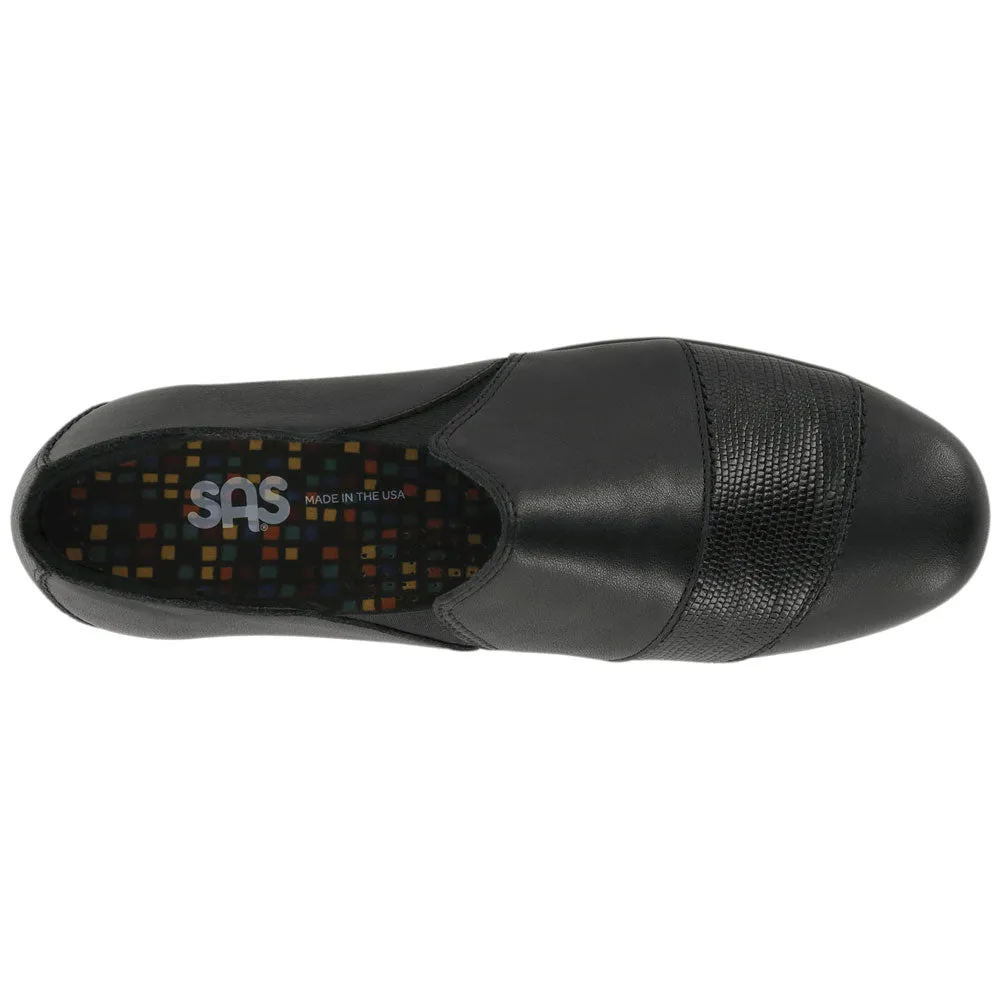 SAS Nora Black Lizard Slip-On (Women's)