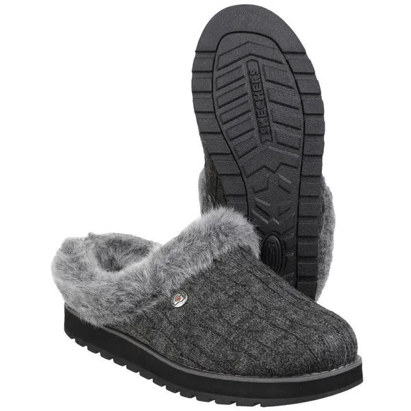 Skechers 31204 CCL Keepsakes Ice Angel Mule Slipper - Charcoal