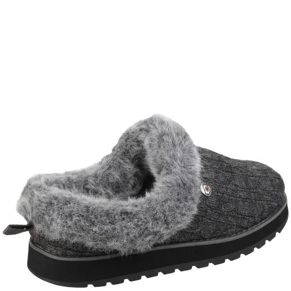 Skechers 31204 CCL Keepsakes Ice Angel Mule Slipper - Charcoal