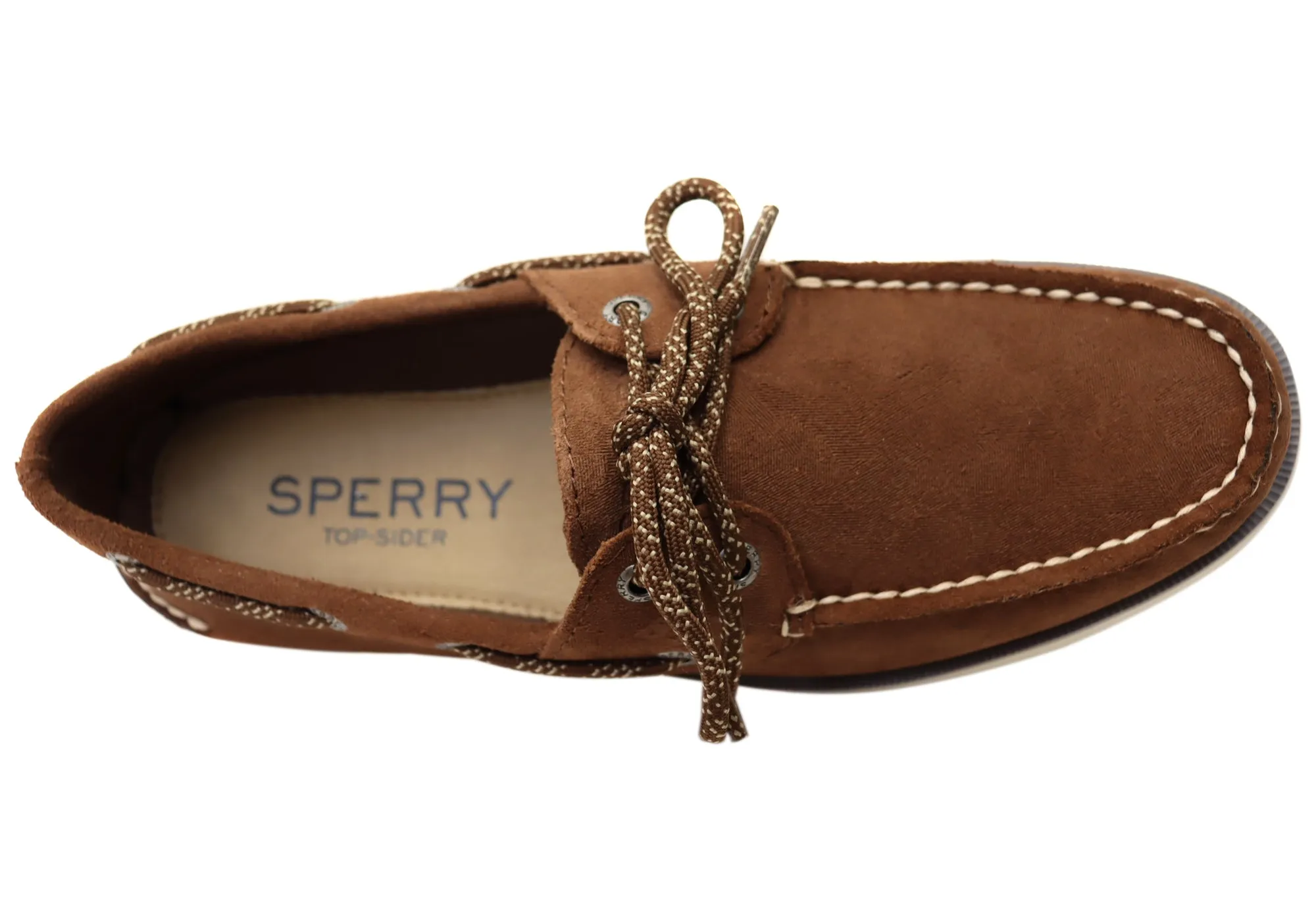 Sperry Mens Leather Leeward 2 Eye Comfortable Wide Fit Boat Shoes