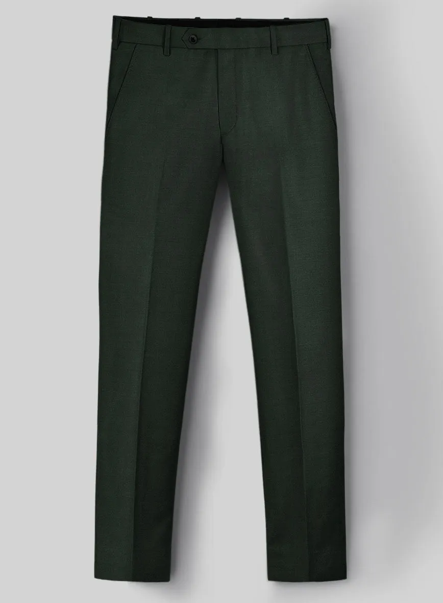 Stretch Green Wool Suit - Big & Tall