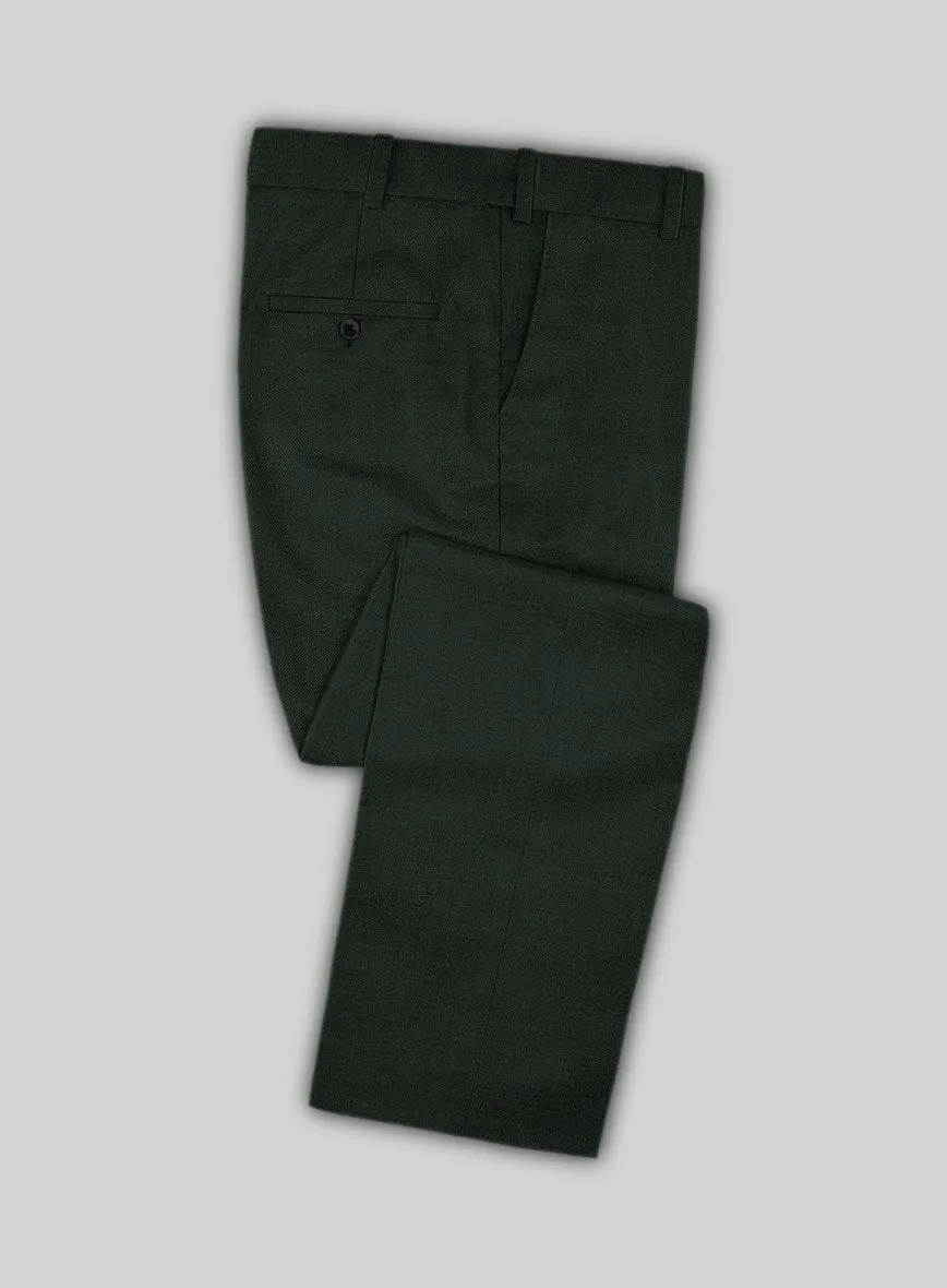 Stretch Green Wool Suit - Big & Tall