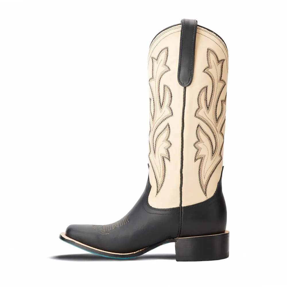 The Classic Embroidered Square Toe Cowboy Boots