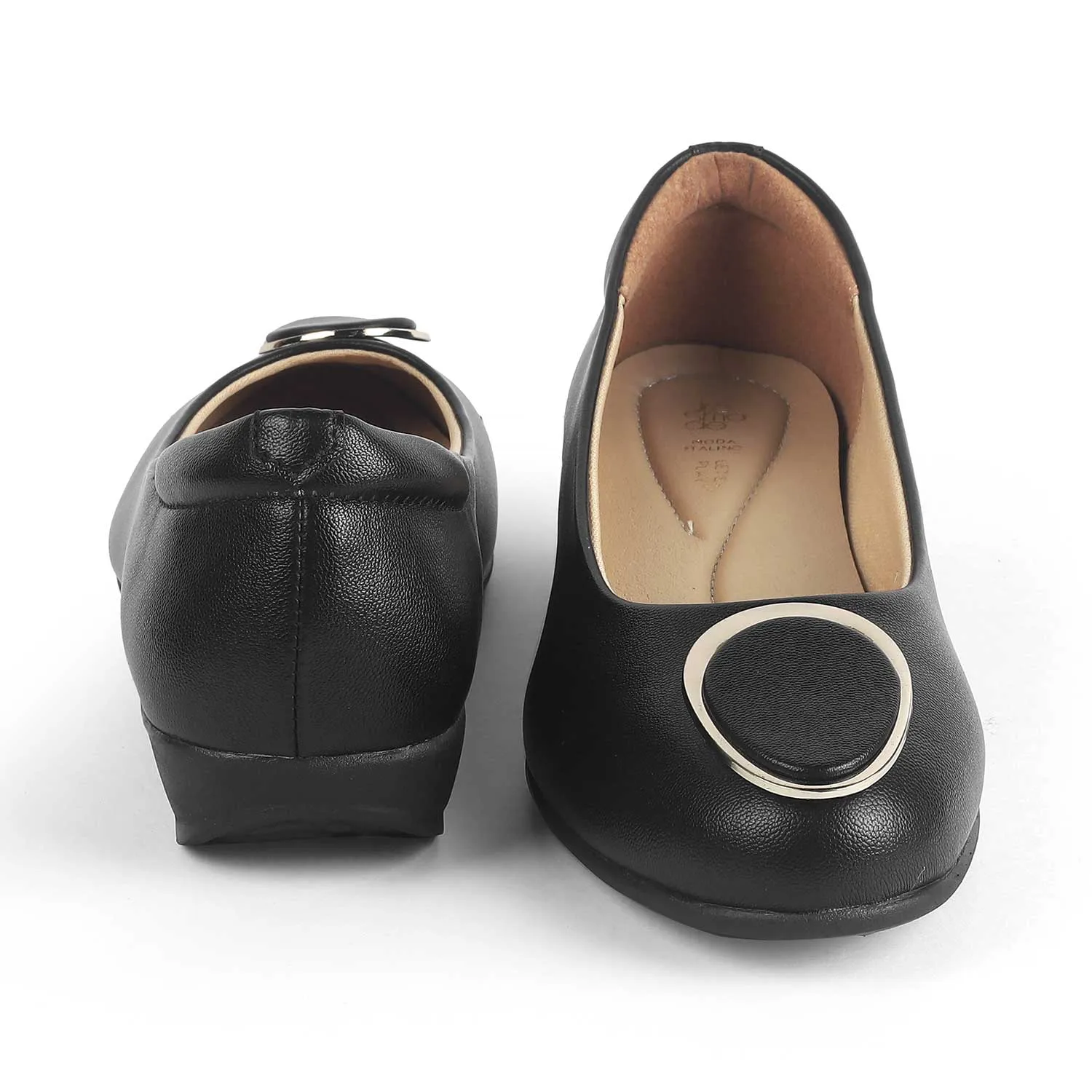 Tresmode Jelo Black Women's Casual Ballerinas