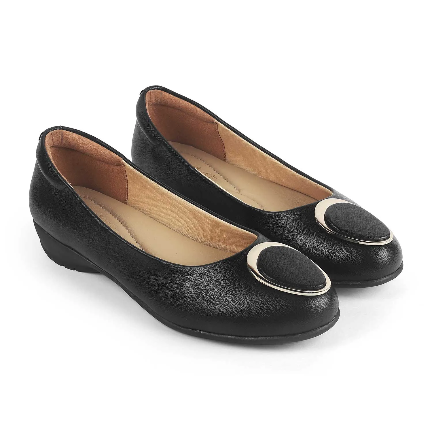 Tresmode Jelo Black Women's Casual Ballerinas