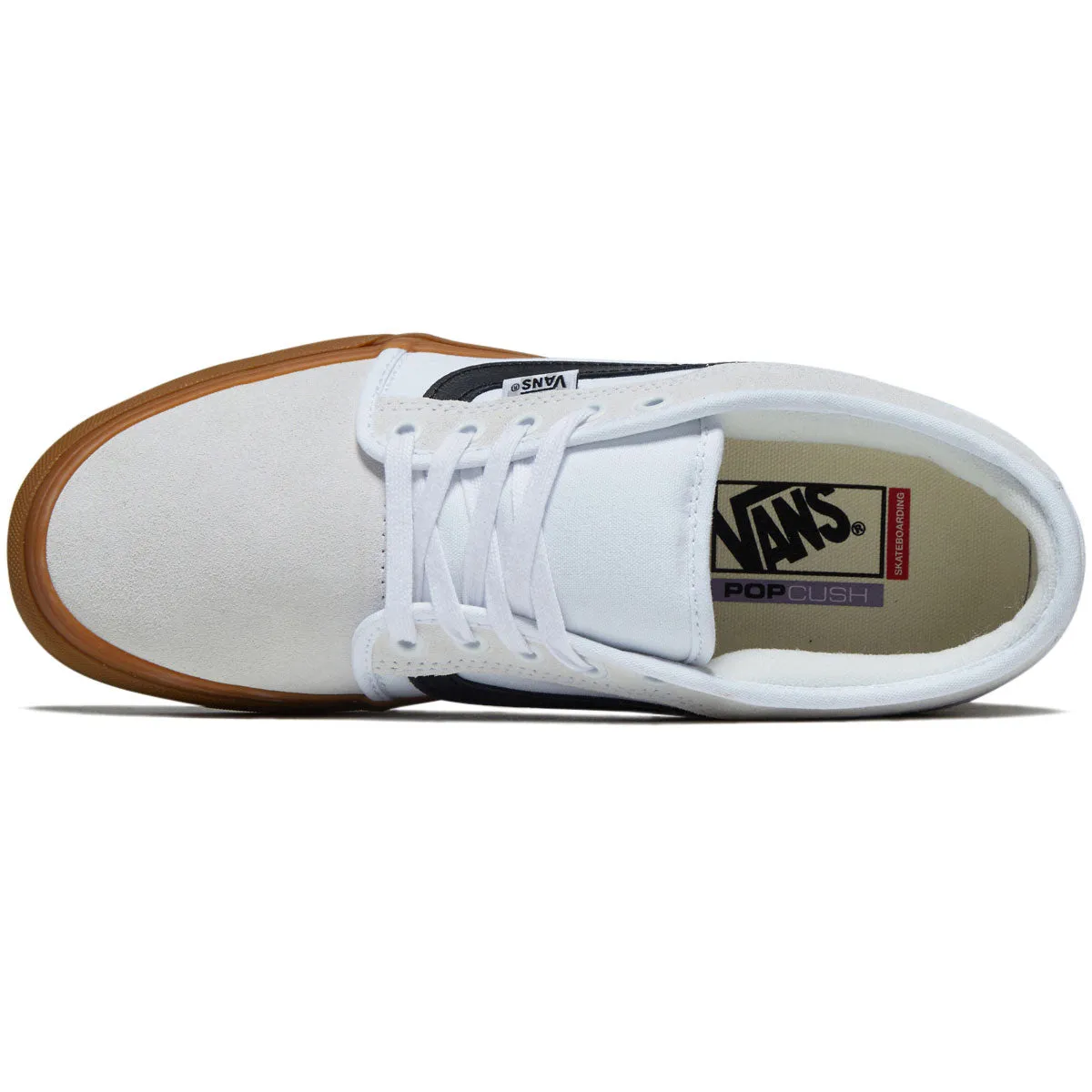 Vans Skate Chukka Low Sidestripe Shoes - White/Black/Gum