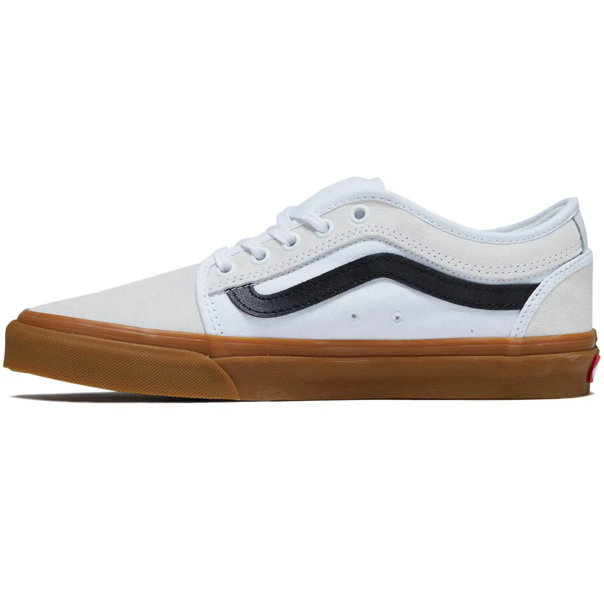 Vans Skate Chukka Low Sidestripe Shoes - White/Black/Gum