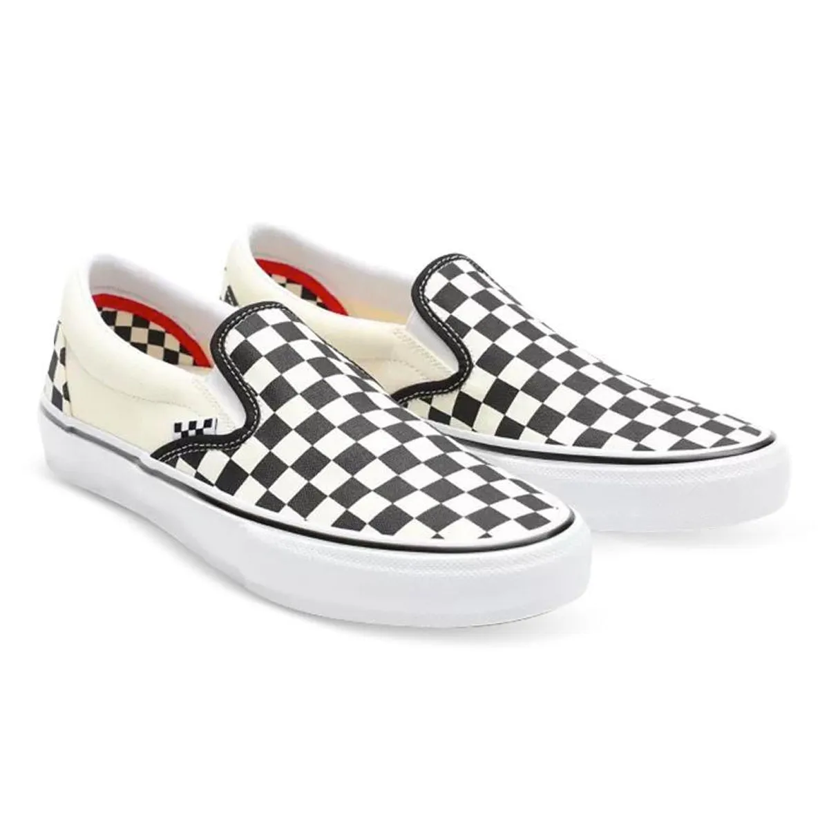 Vans - Skate Slip On Checkerboard Shoes Black/Off White