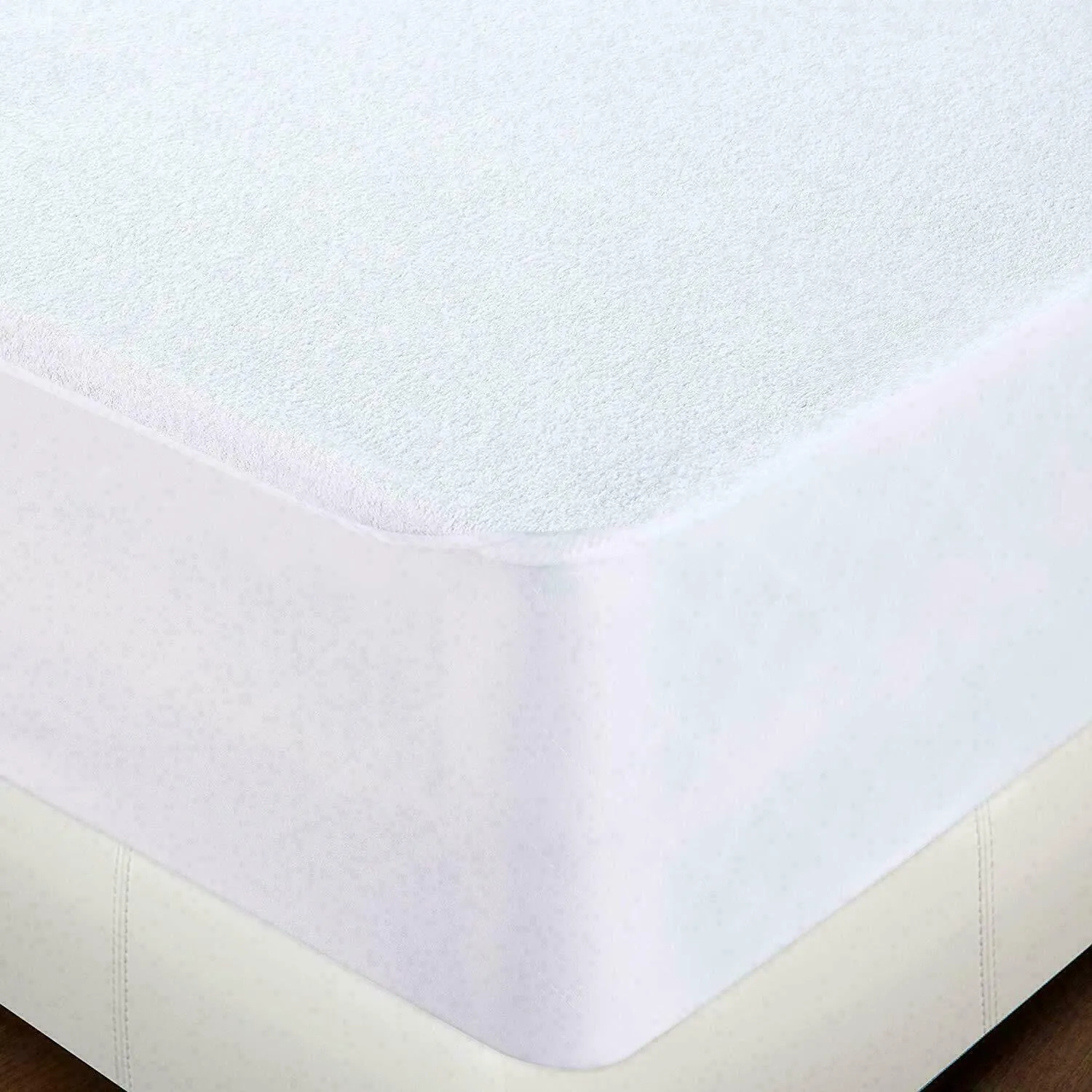 Vinyl Mattress Protector-Waterproof & Dust Mite Proof Durable Cover- Queen Size