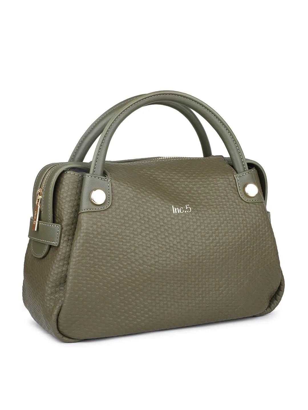 Women Green Textured Shoulder Bag