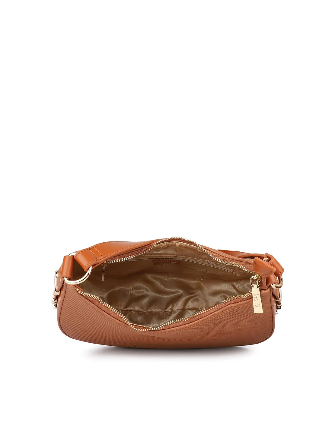 Women Tan Solid Shoulder Bag